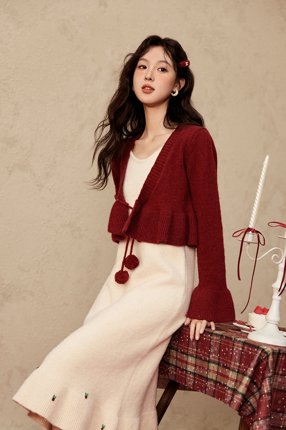 Spaghetti Strap Dress and Coat Set Separately Sold