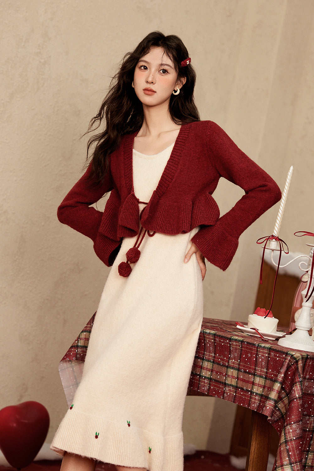 Spaghetti Strap Dress and Coat Set Separately Sold