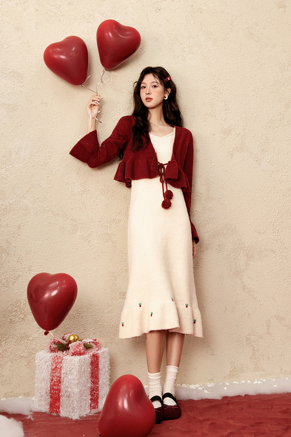 Spaghetti Strap Dress and Coat Set Separately Sold
