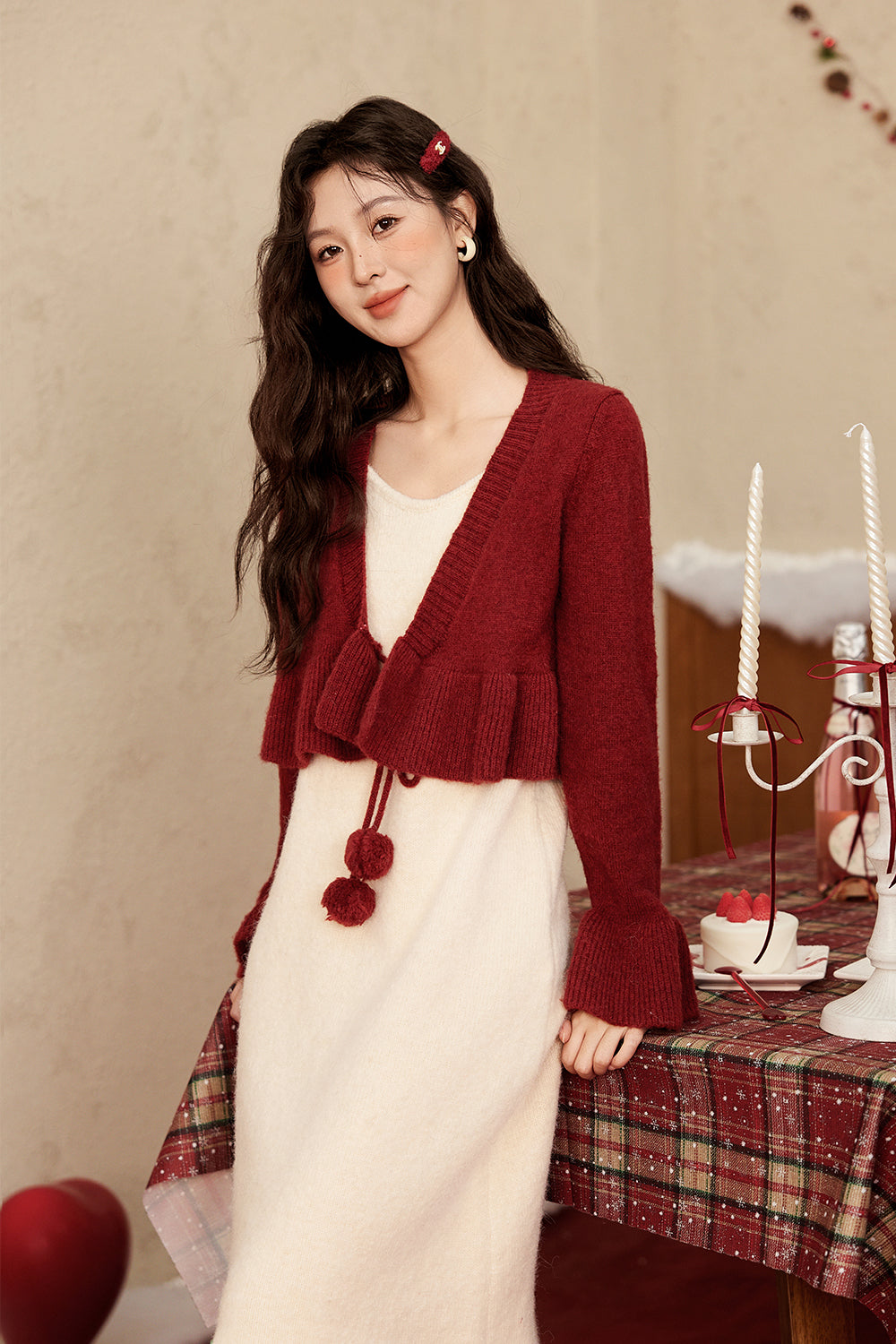 Spaghetti Strap Dress and Coat Set Separately Sold