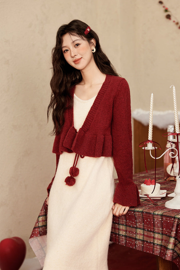 Spaghetti Strap Dress and Coat Set Separately Sold