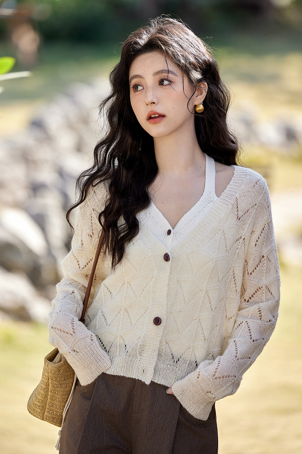 Spaghetti Strap Top and Cardigan Set Separately Sold