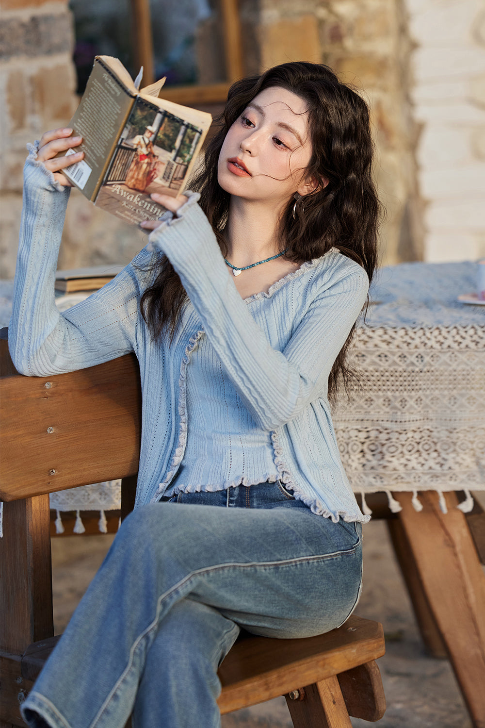Spaghetti Strap Top and Cardigan Set