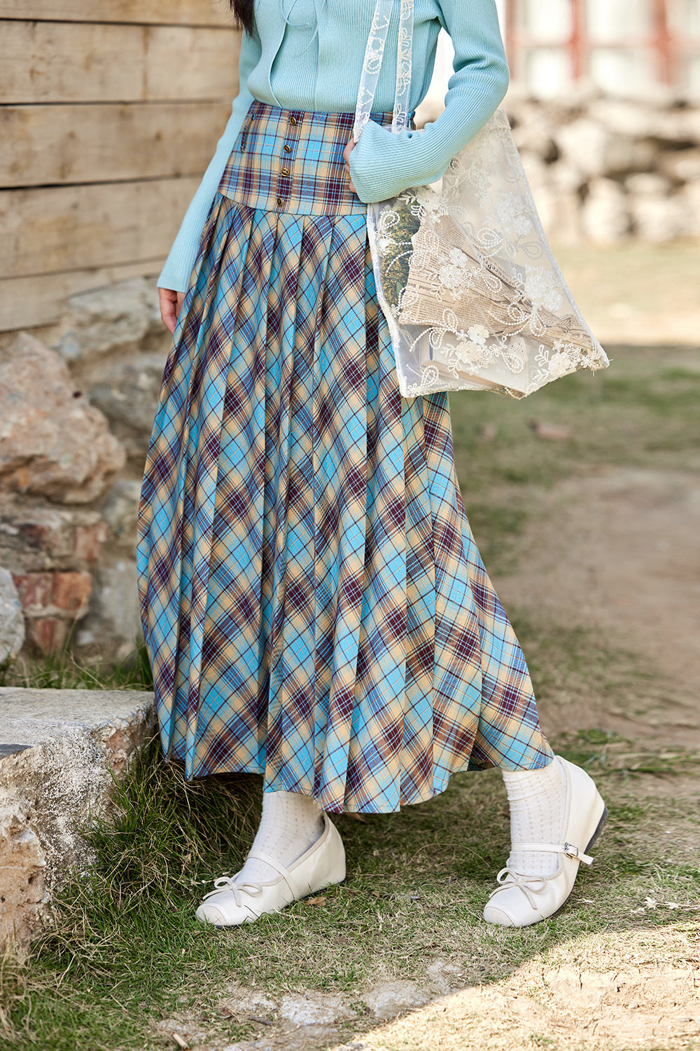 A Line Maxi Skirt for Women