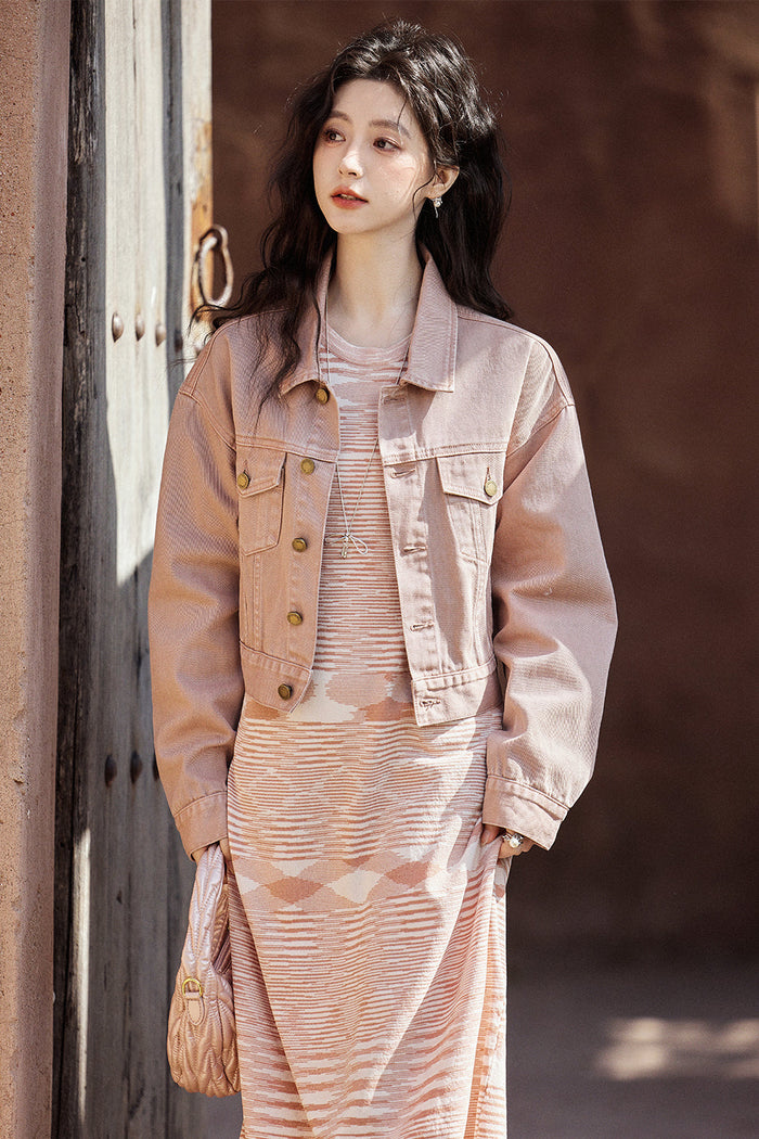 Spaghetti Strap Dress and Coat Set Separately Sold
