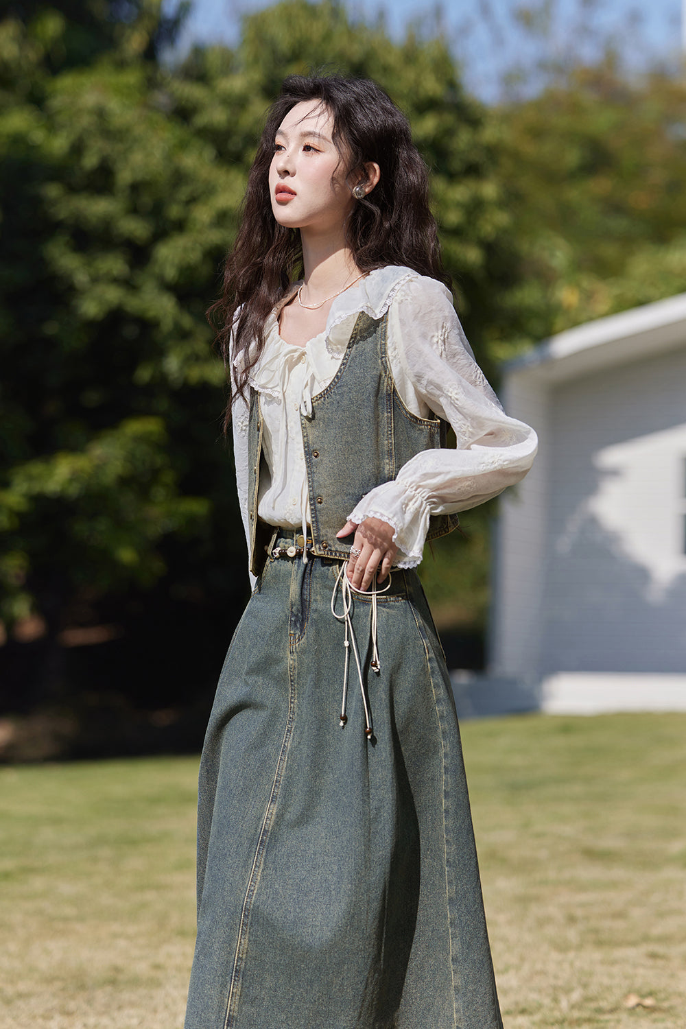 Vest and Skirt Set Separately Sold