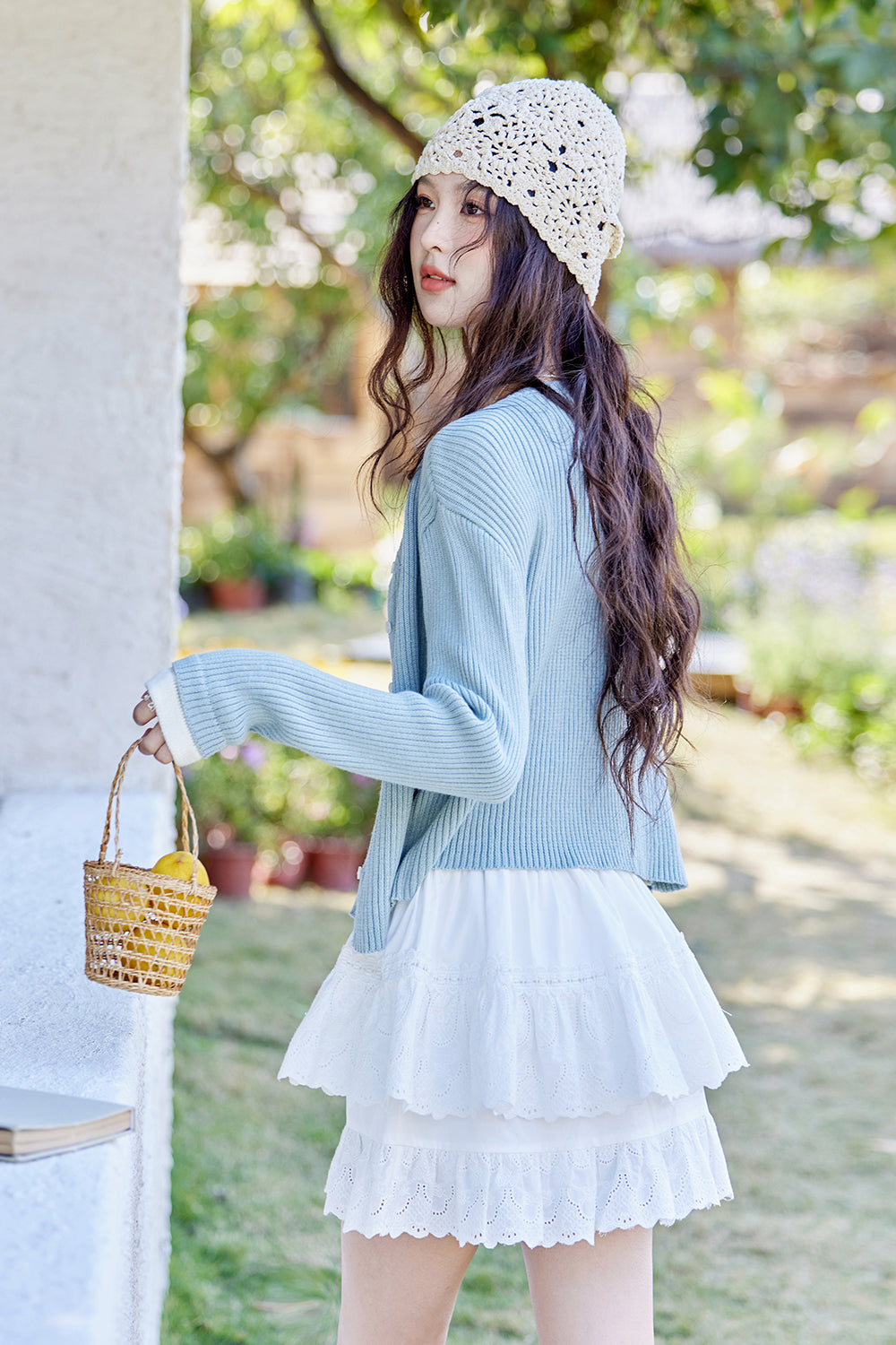 Fake Two Pieces Knit Shirt for Women