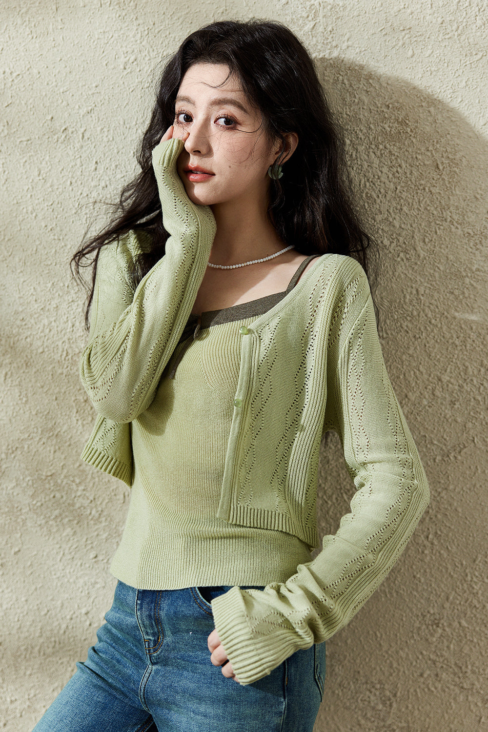 Knit Shirt Suit for Women