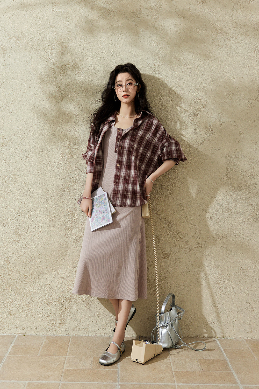 Spaghetti Strap Dress and Shirt Set Separately Sold