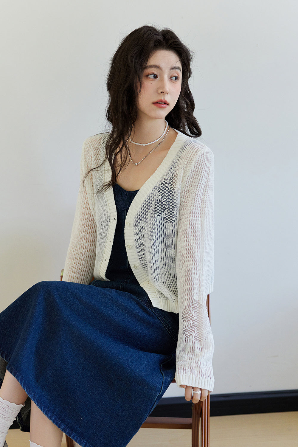 Spaghetti Strap Dress and Coat Set Separately Sold