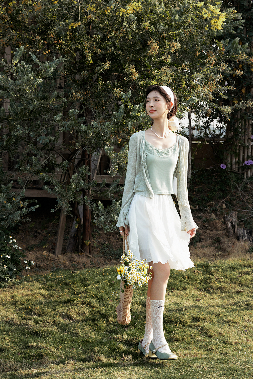 Knit Cardigan Suit for Women