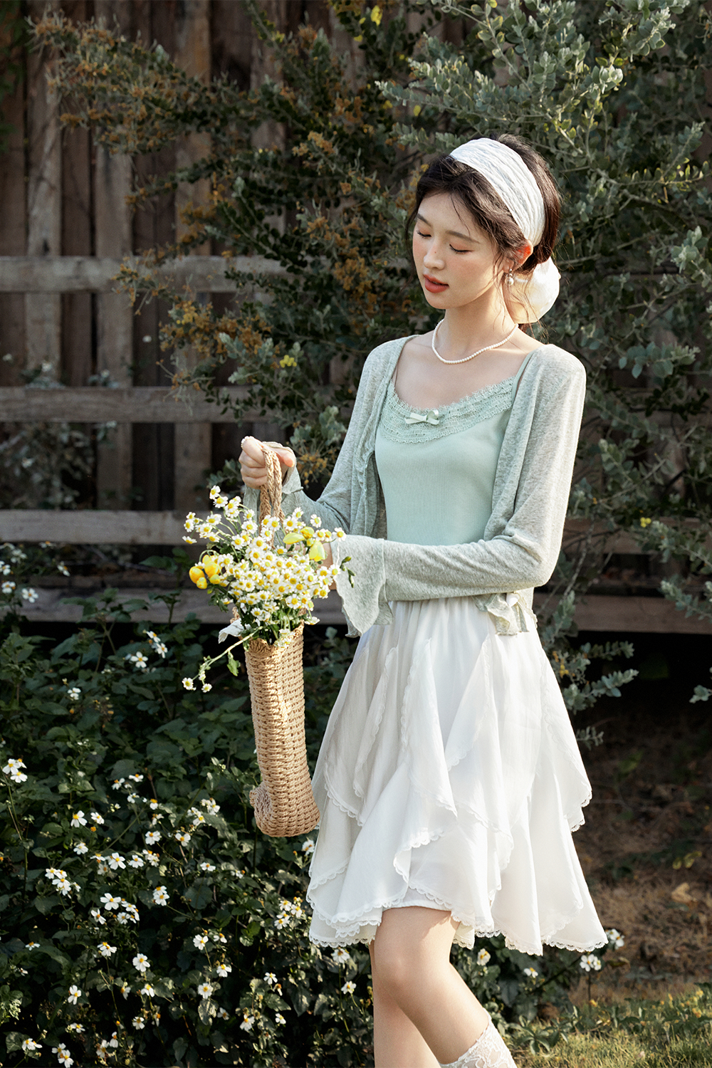 Knit Cardigan Suit for Women