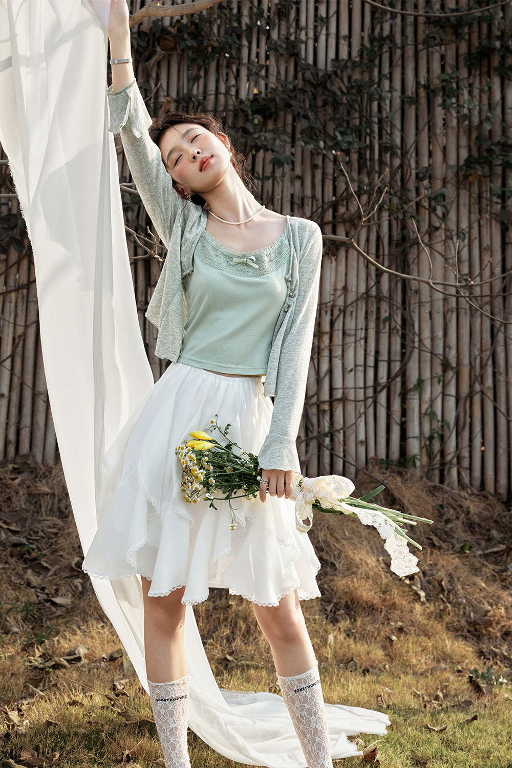 Knit Cardigan Suit for Women