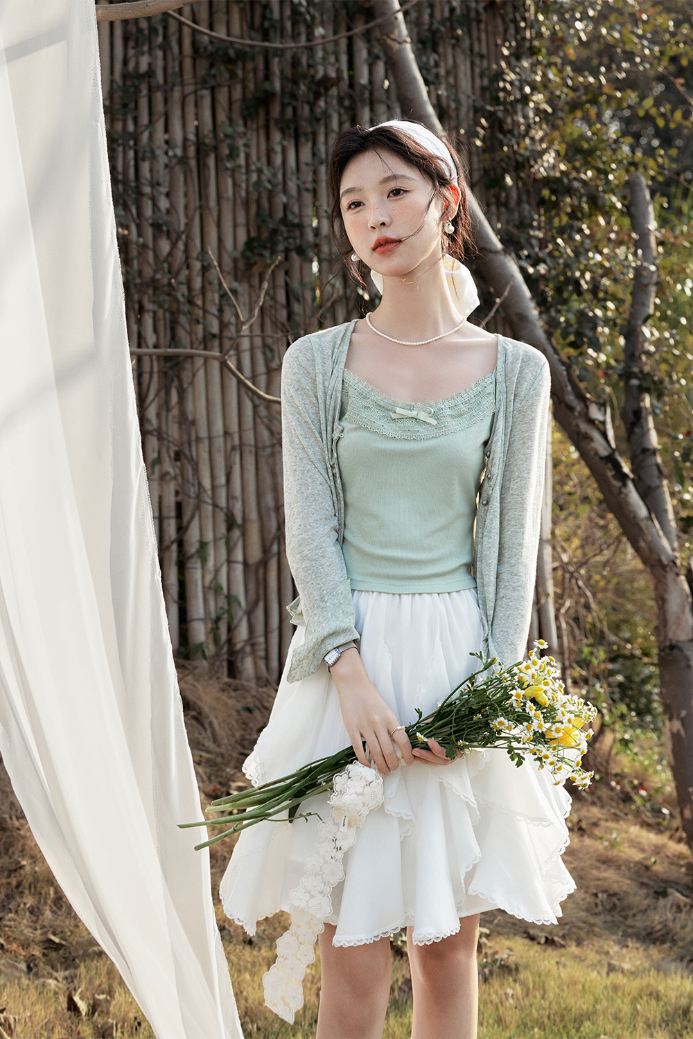 Knit Cardigan Suit for Women