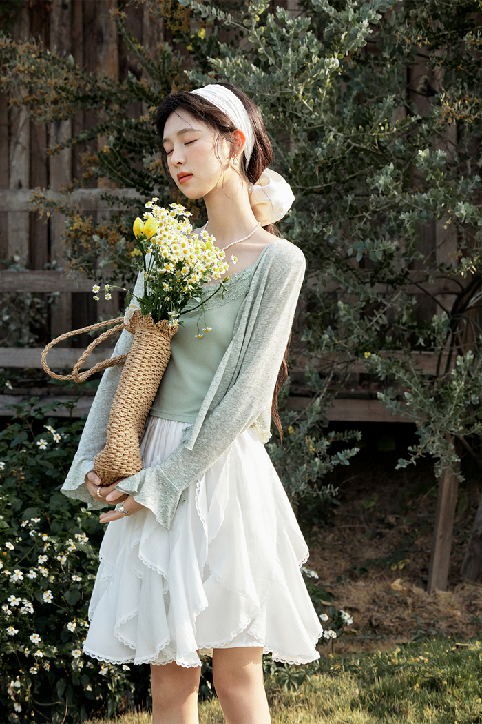 Knit Cardigan Suit for Women
