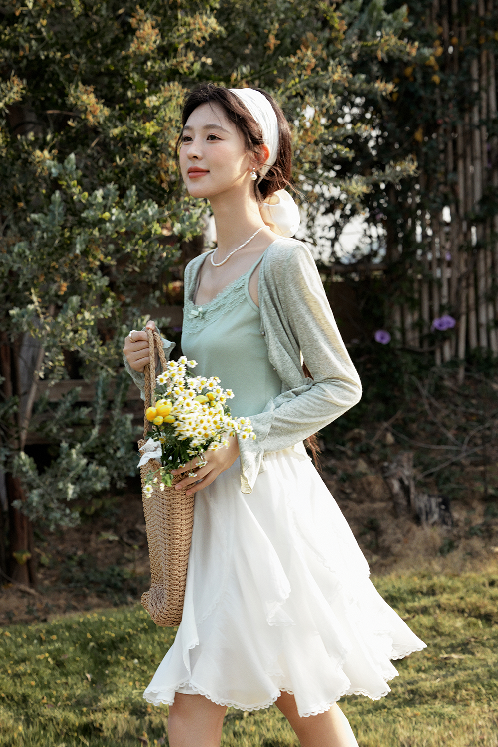 Knit Cardigan Suit for Women