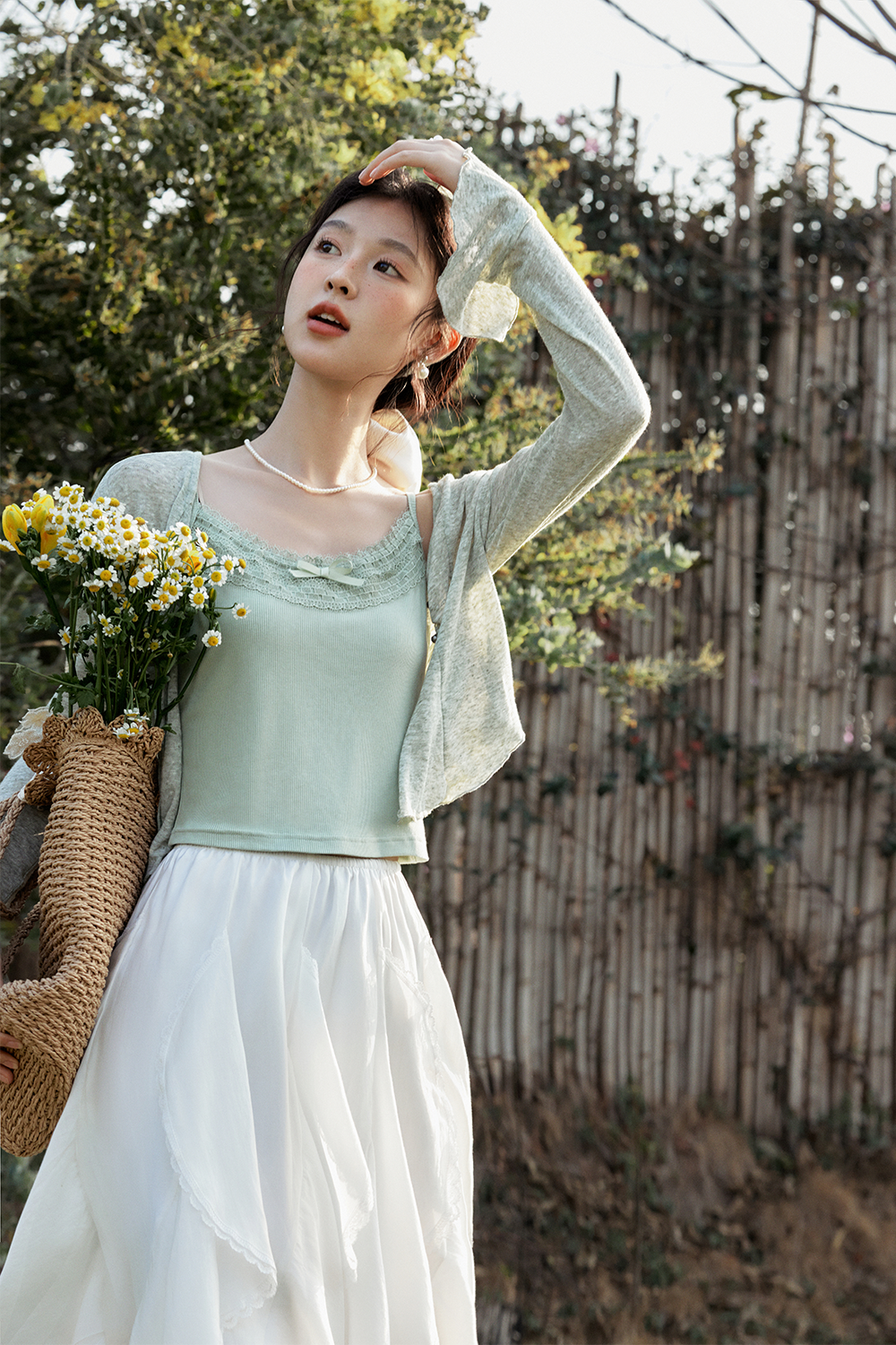 Knit Cardigan Suit for Women