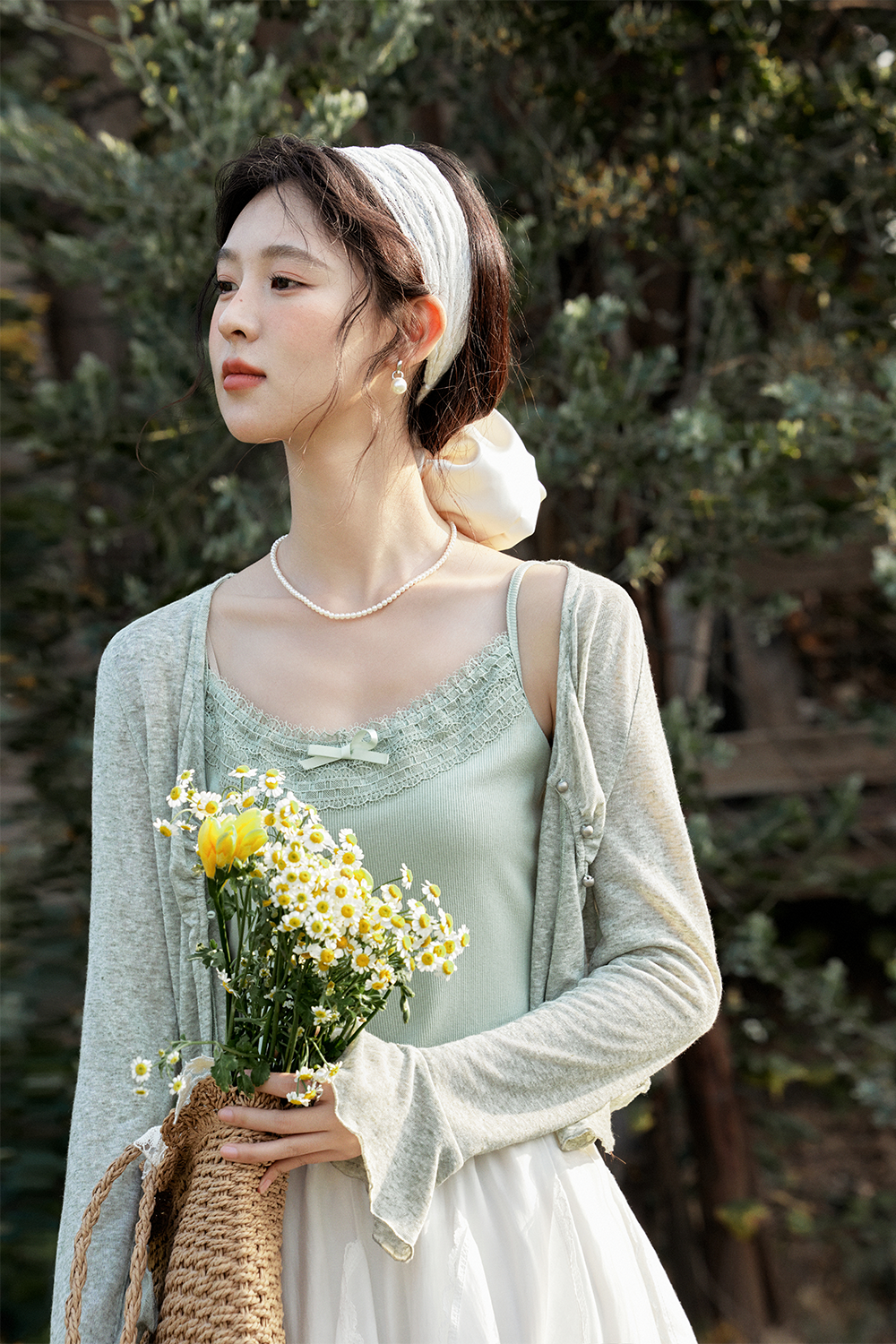 Knit Cardigan Suit for Women
