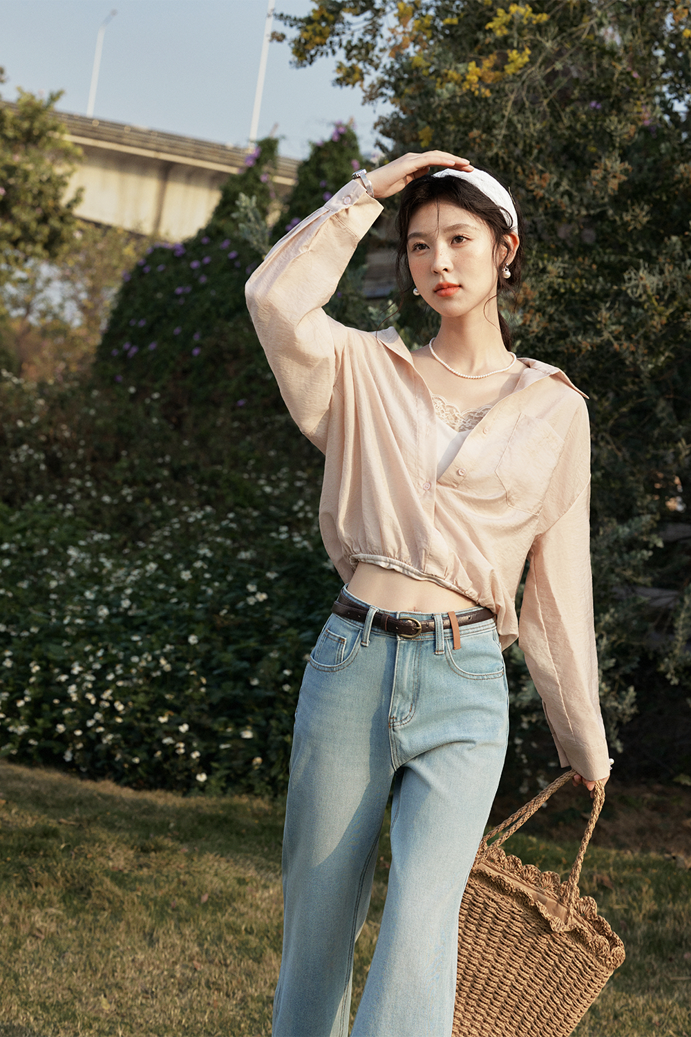 Shirt+Spaghetti Strap Top for Women
