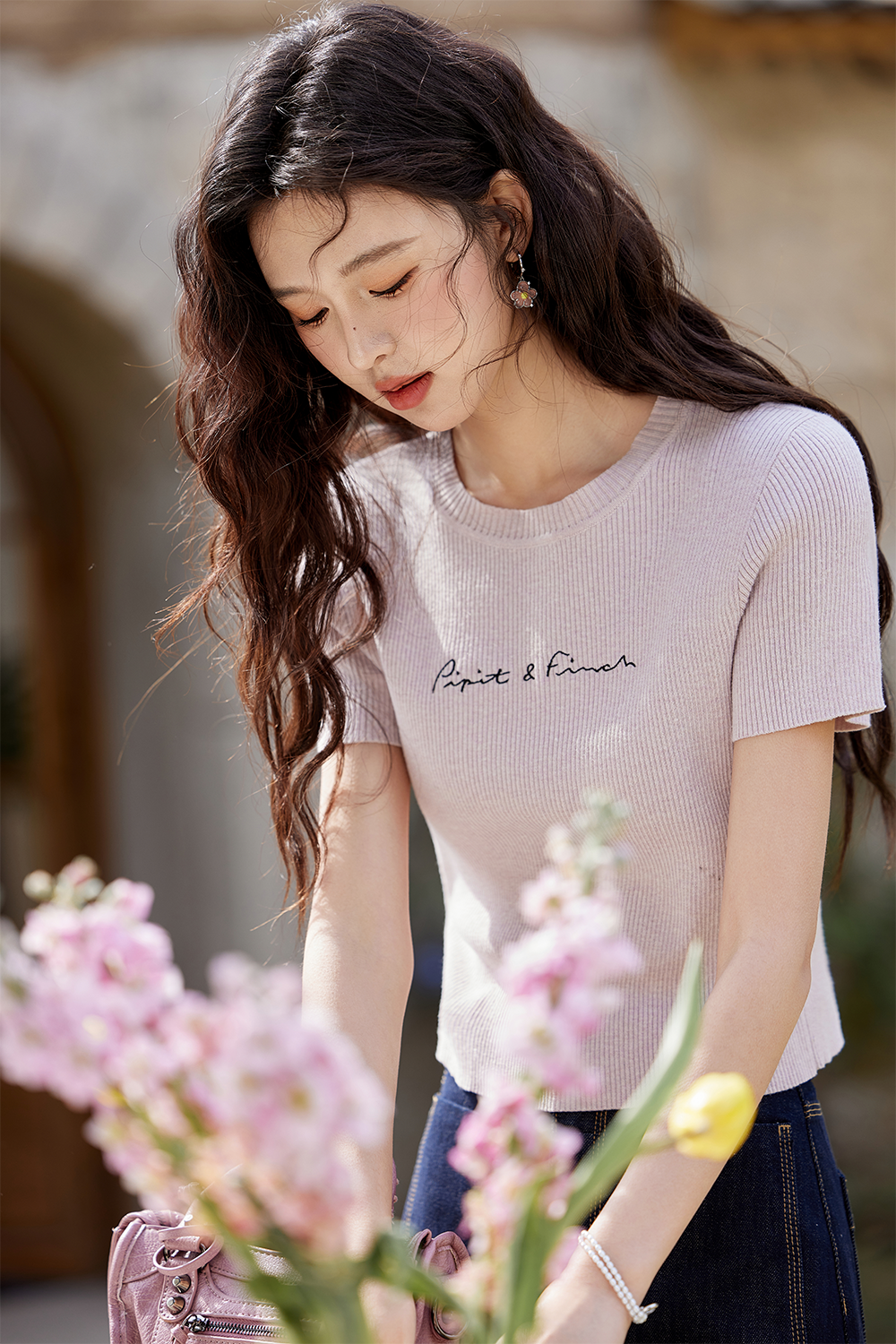 Knit T-shirt for Women