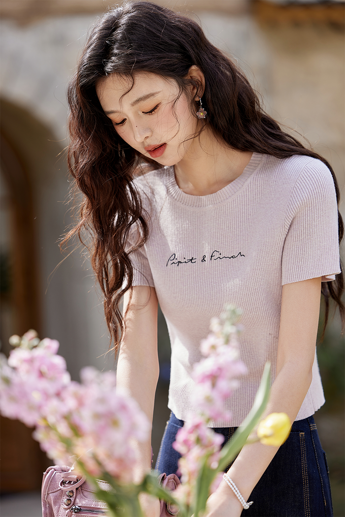 Knit T-shirt for Women