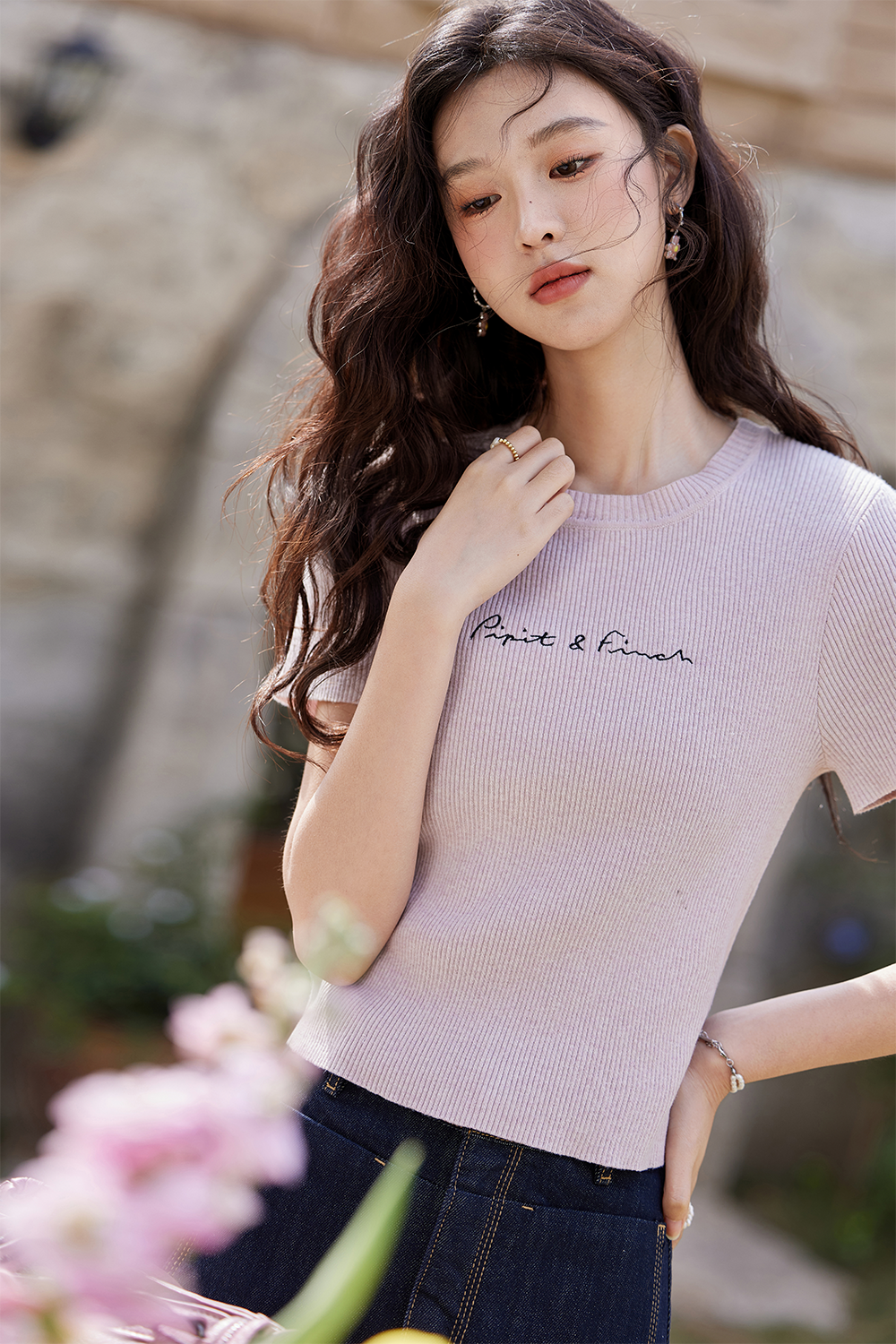 Knit T-shirt for Women