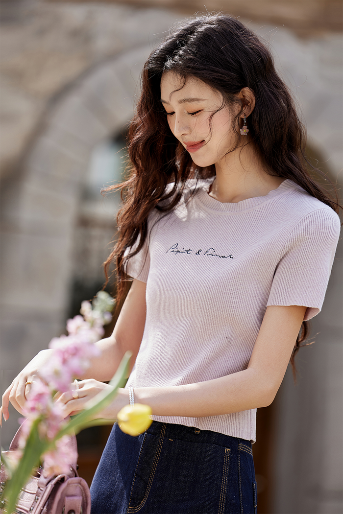 Knit T-shirt for Women