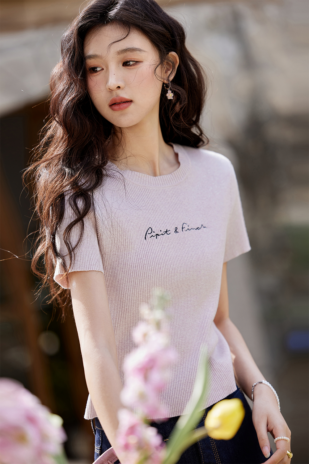 Knit T-shirt for Women