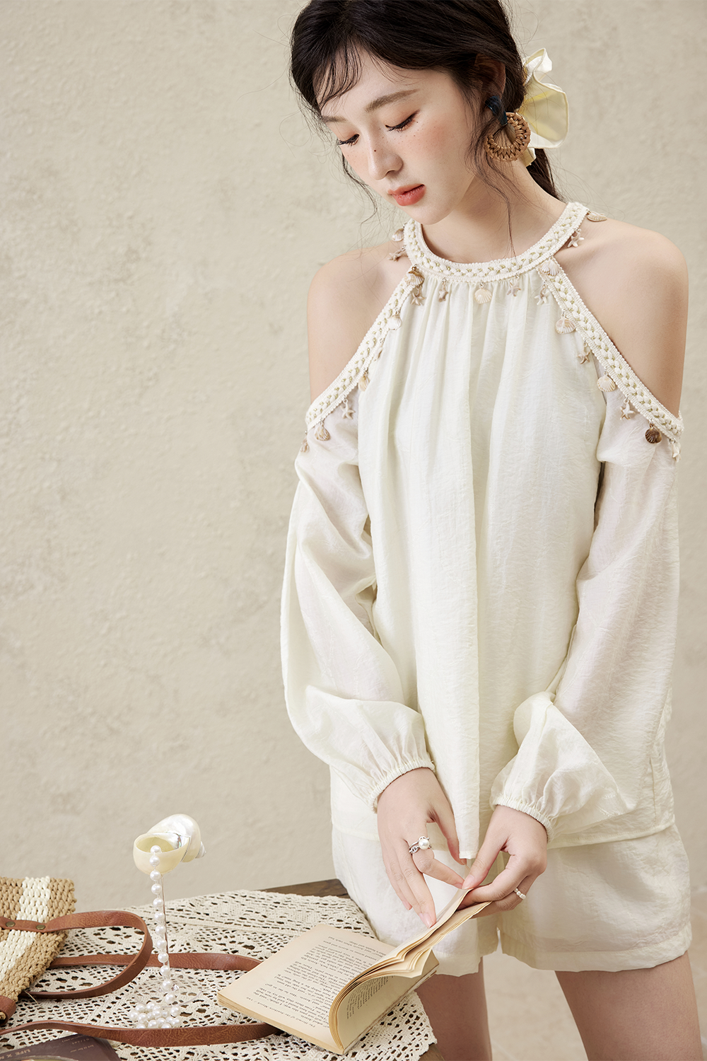 Blouse and Shorts Set