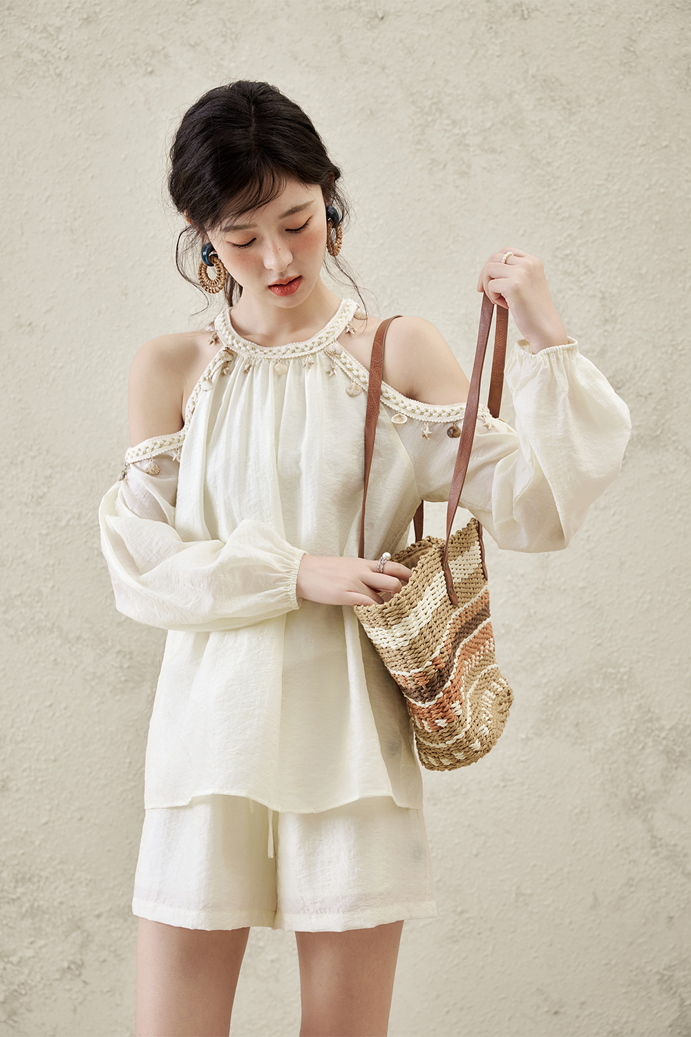 Blouse and Shorts Set