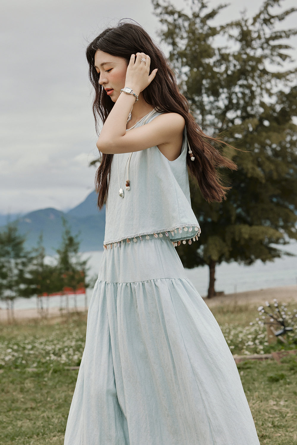 Blouse and Skirt Set