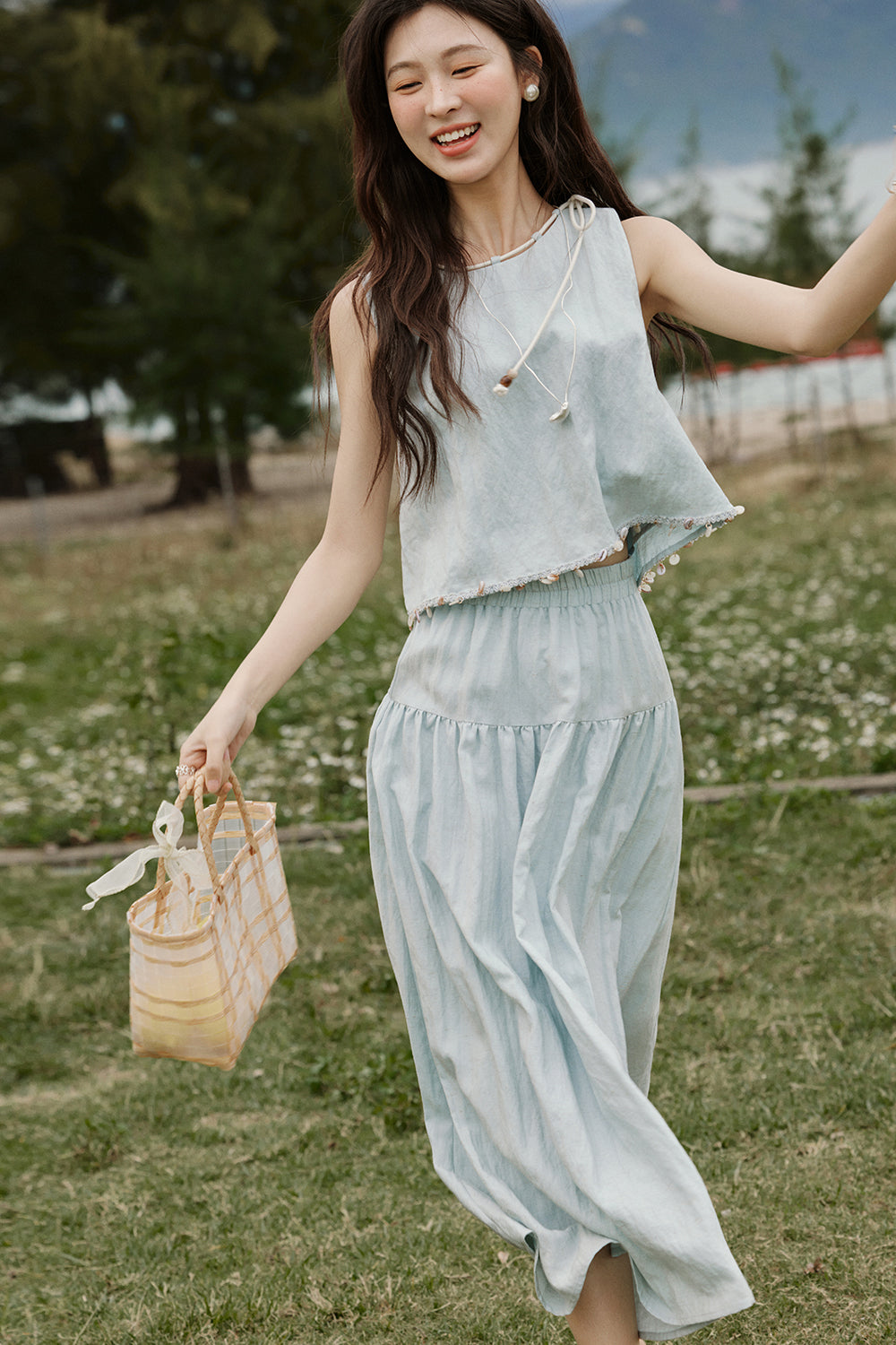 Blouse and Skirt Set