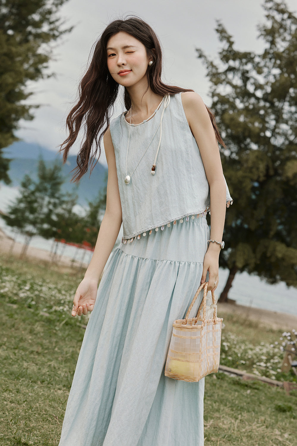 Blouse and Skirt Set