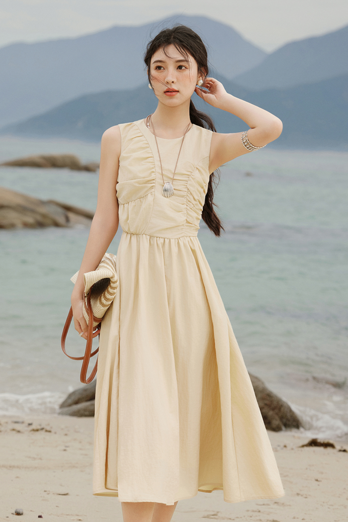 Sleeveless A-line Dress for Women