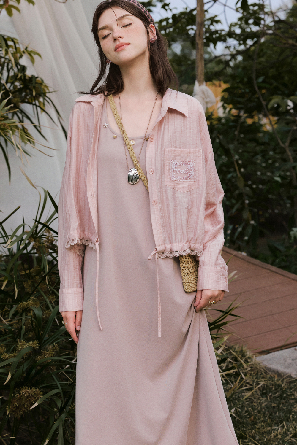Spaghetti Strap Dress and Shirt Set Separately Sold