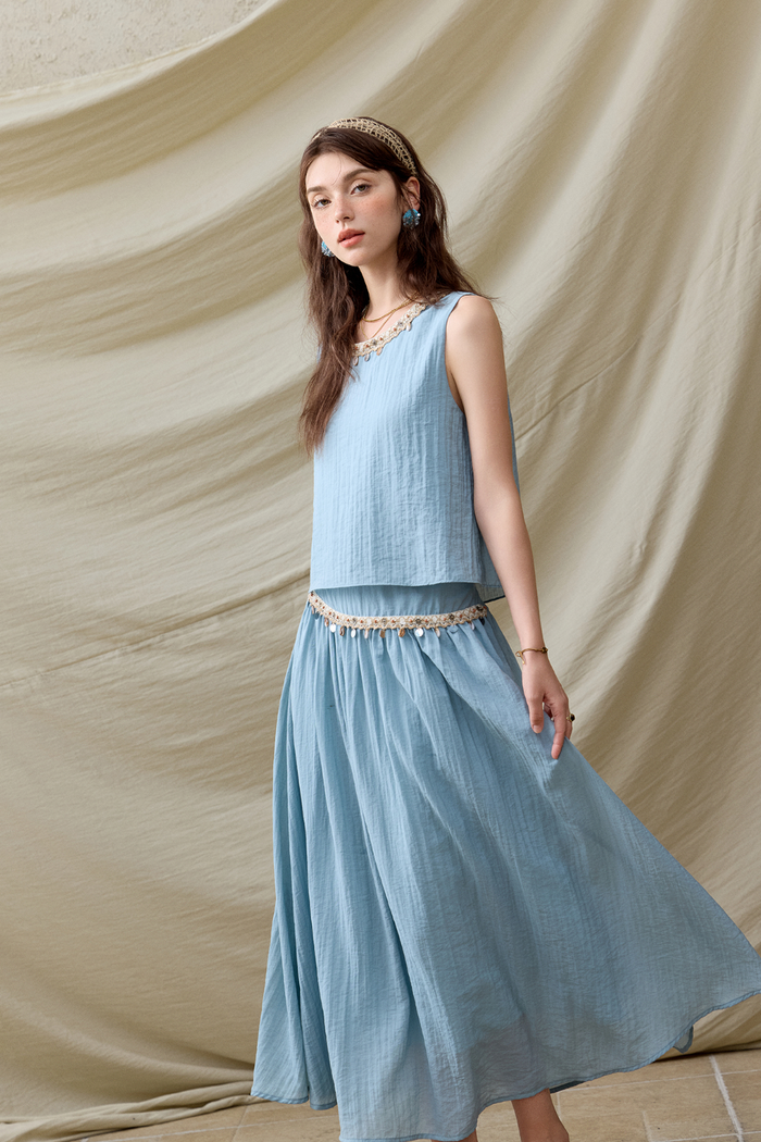 Blouse and Skirt Set