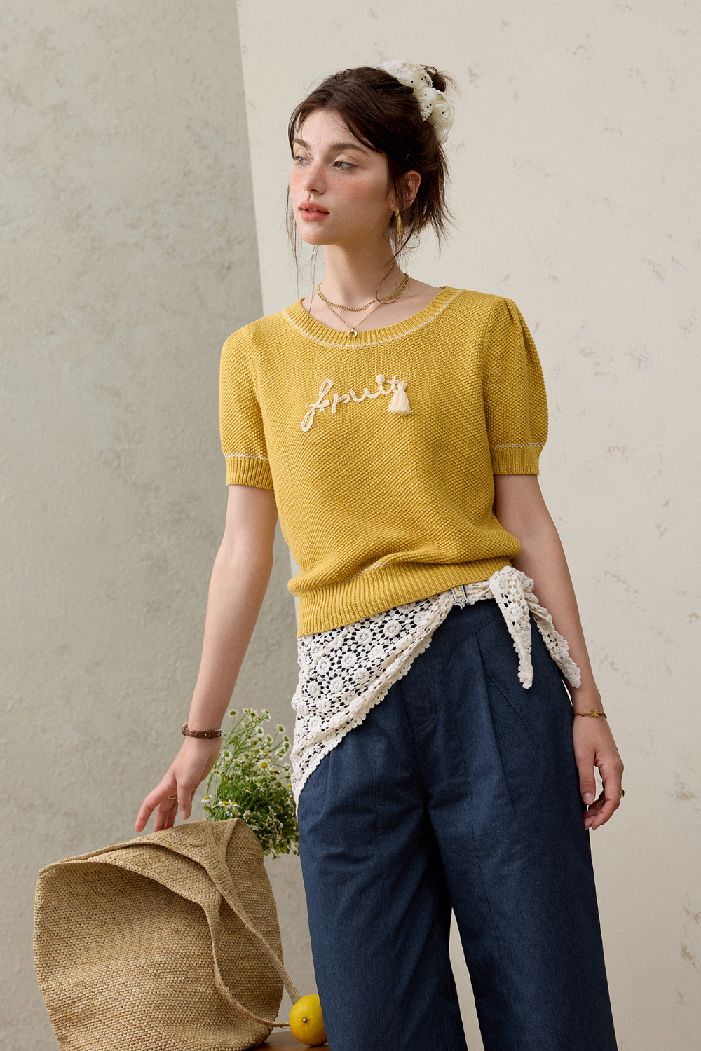 Knit T-shirt for Women