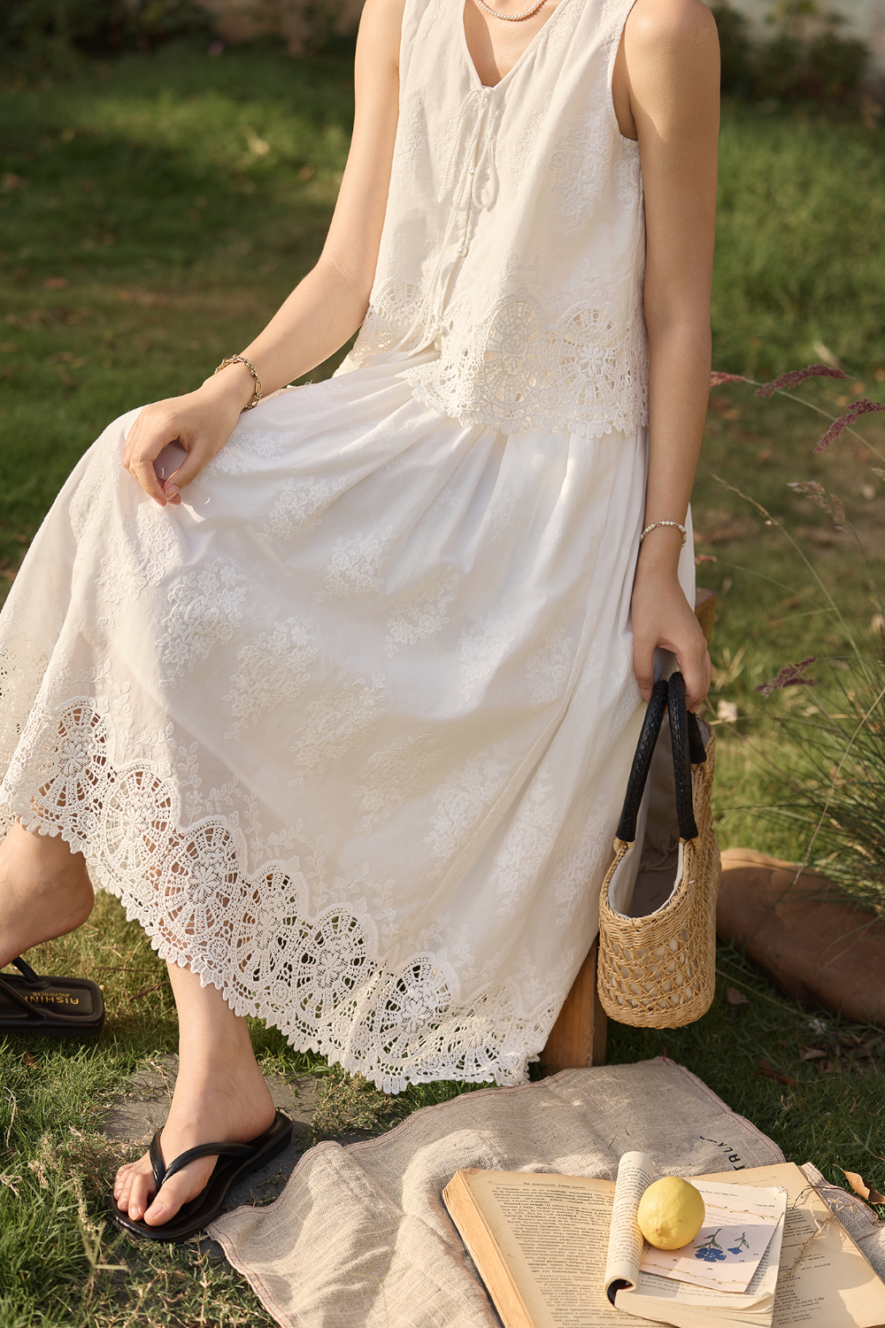 Blouse and Skirt Set