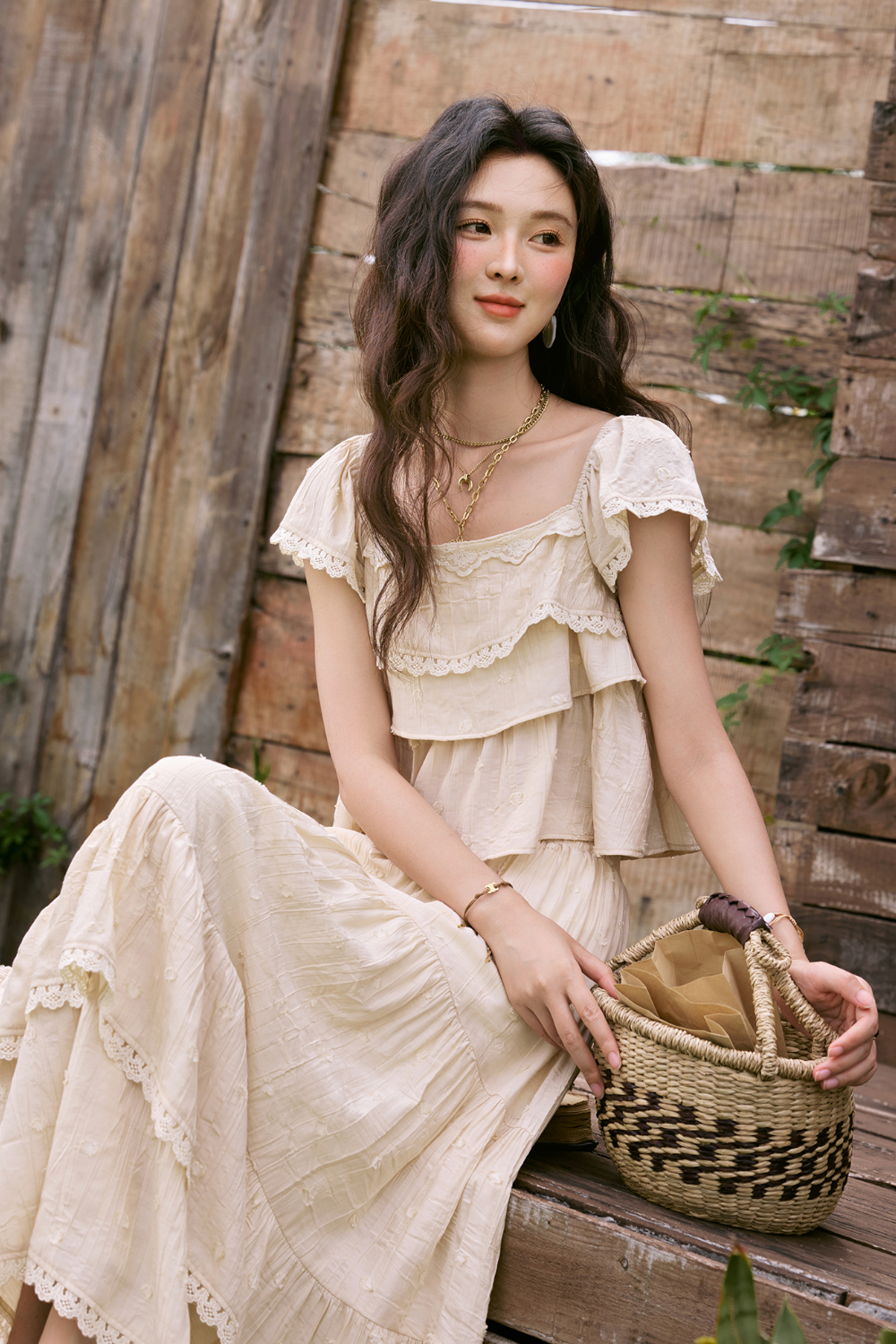 Blouse and Skirt Set
