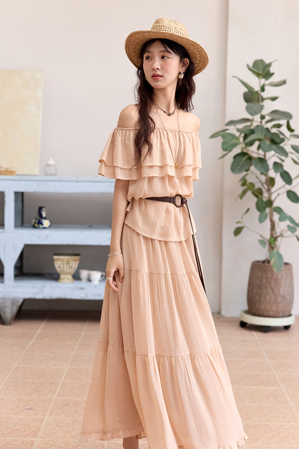 Blouse and Skirt Set