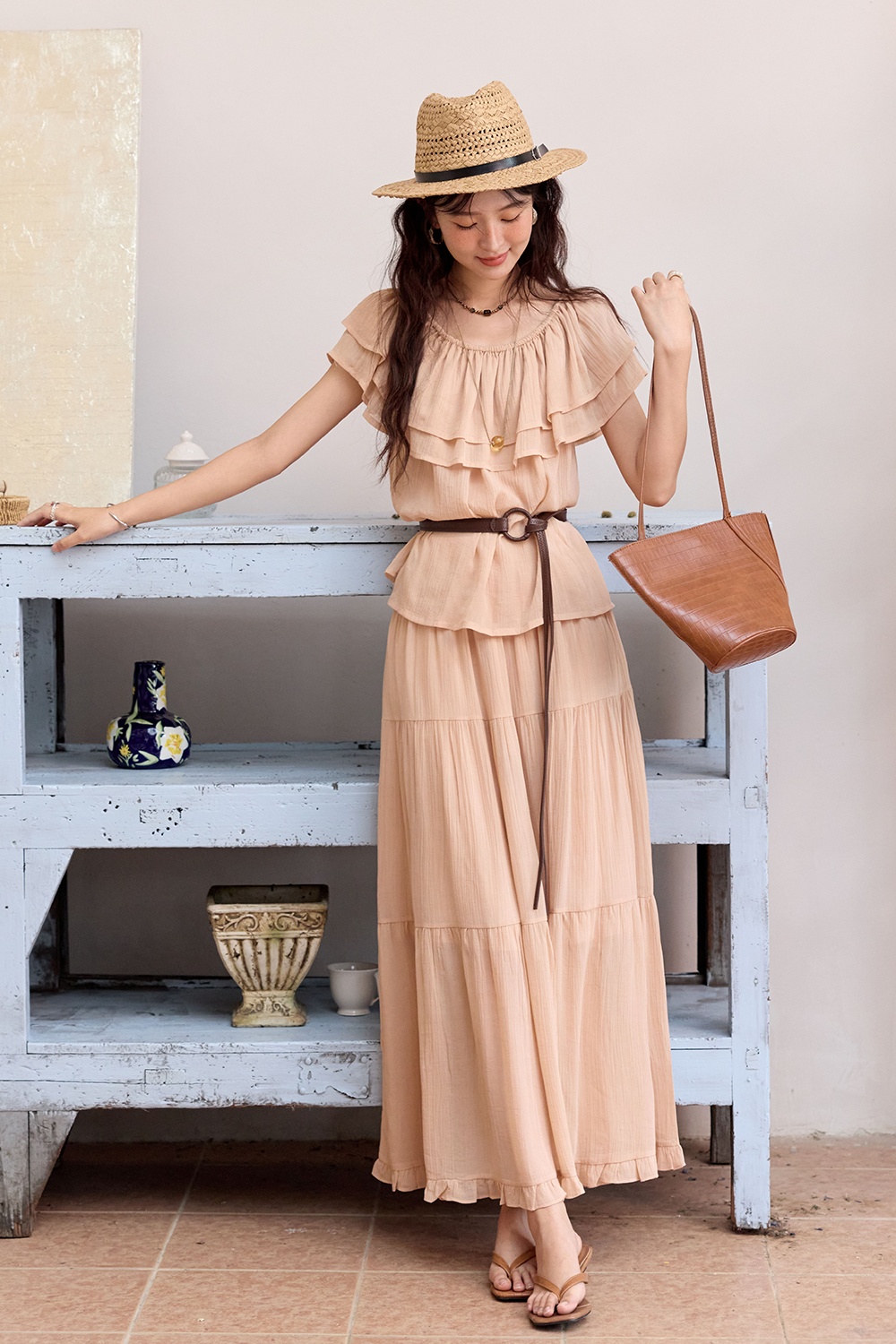 Blouse and Skirt Set