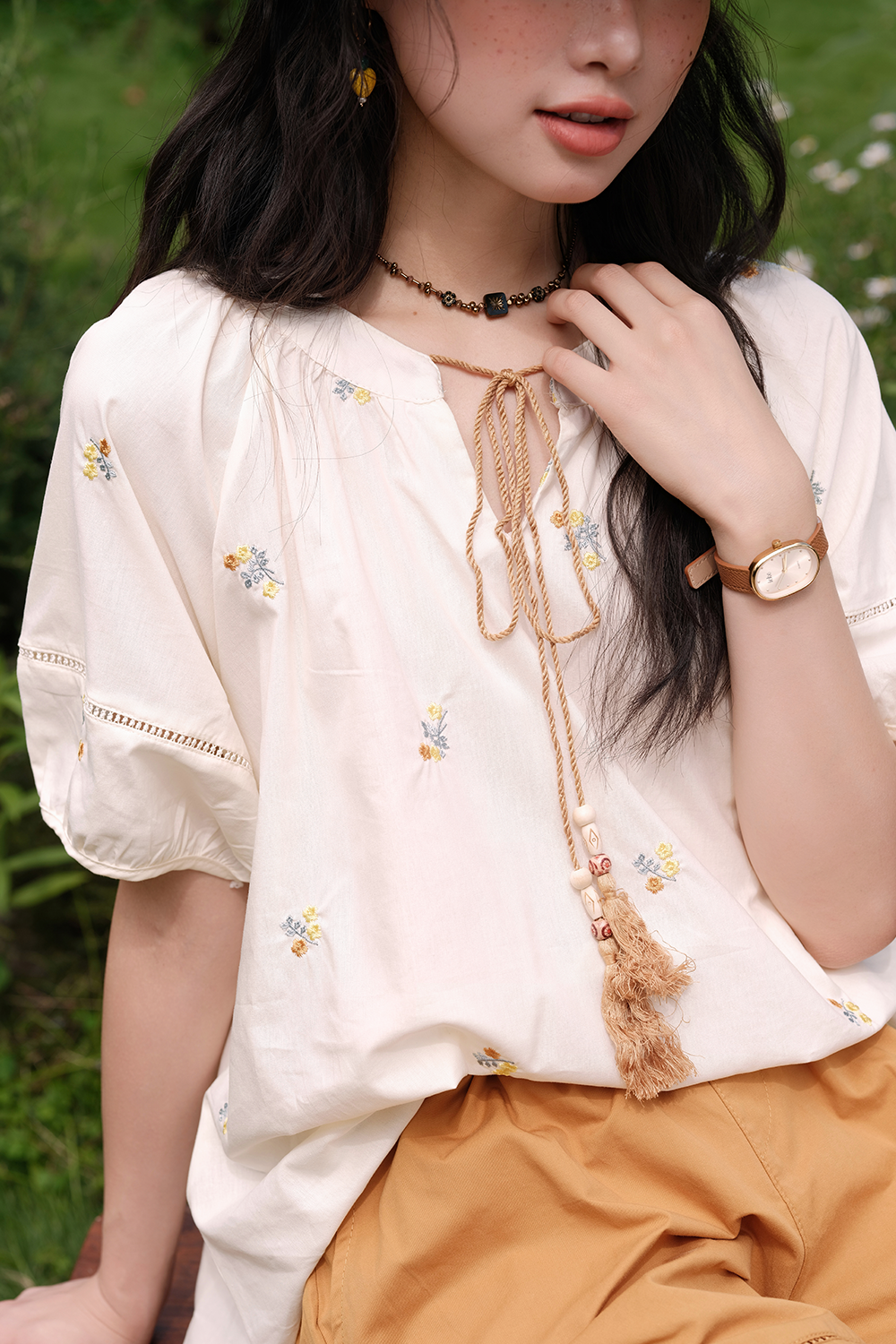 Blouse and Shorts Set