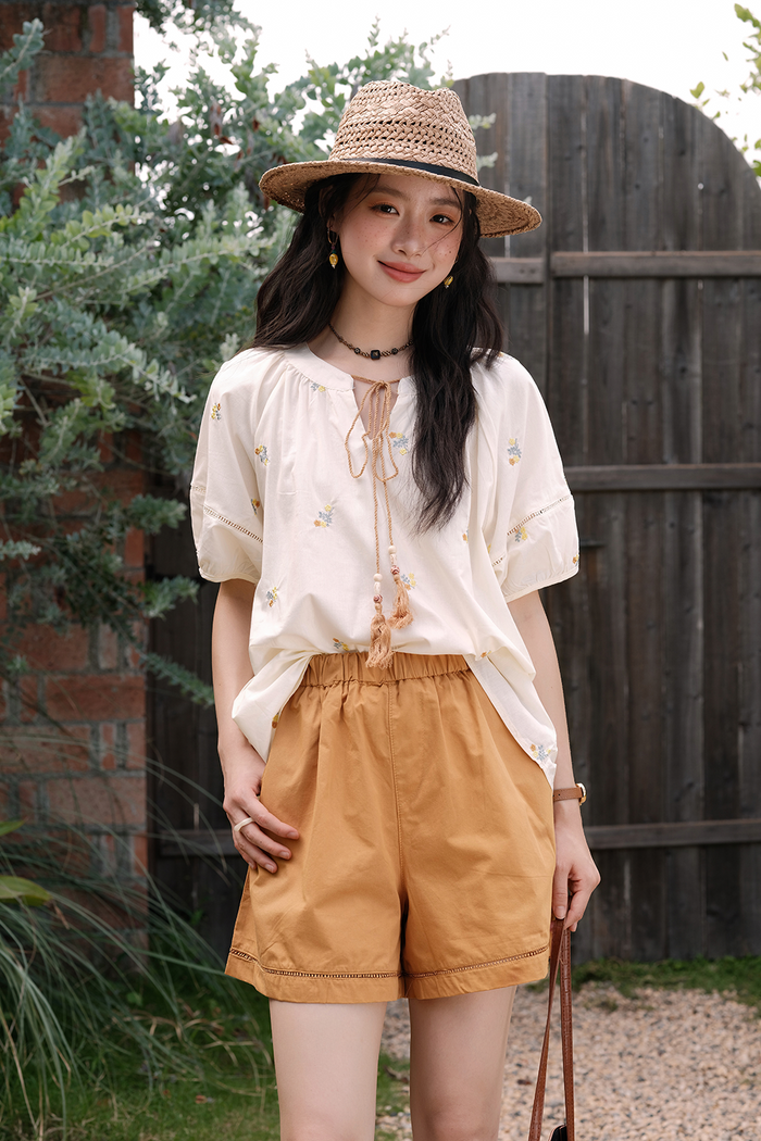 Blouse and Shorts Set