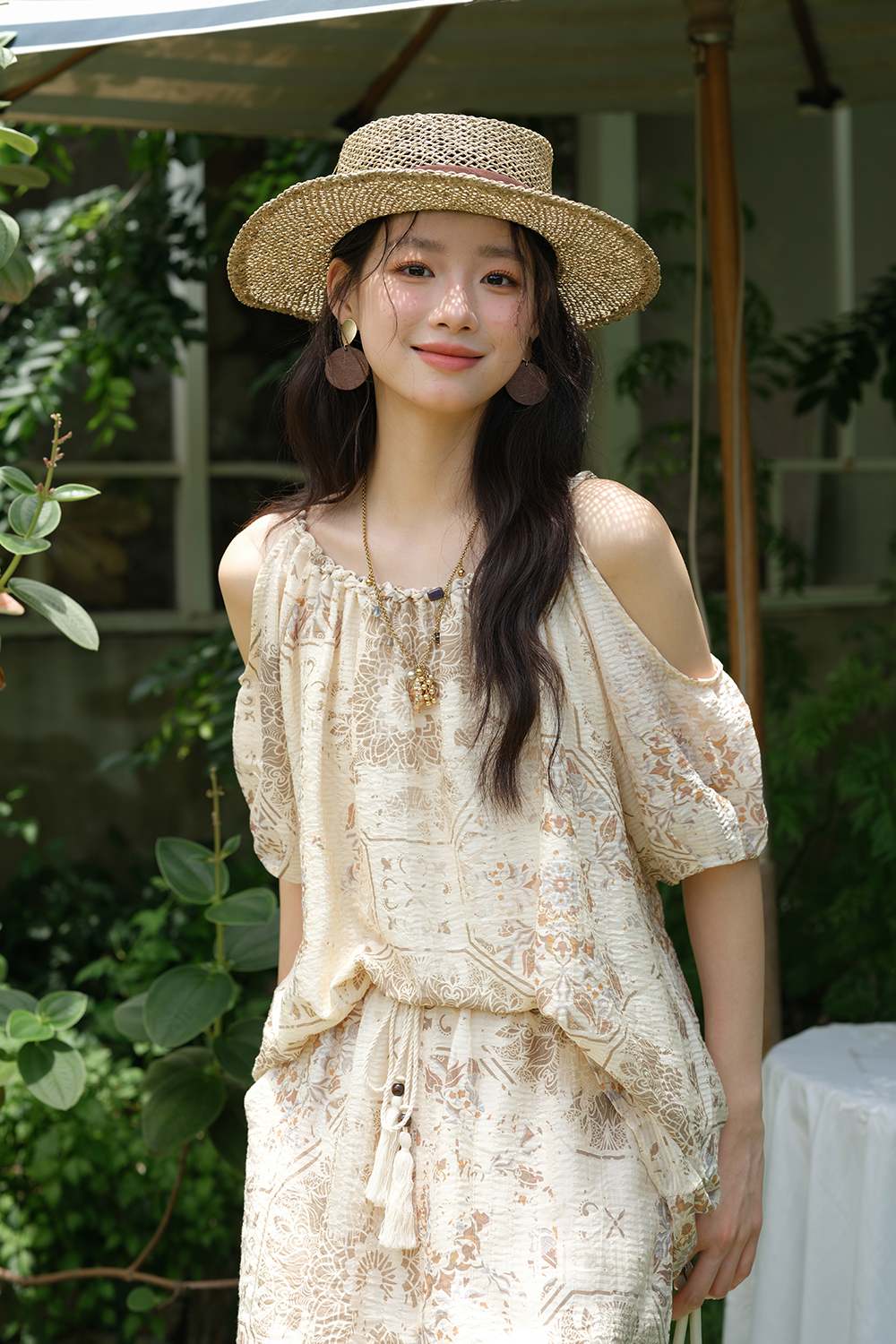 Blouse and Shorts Set
