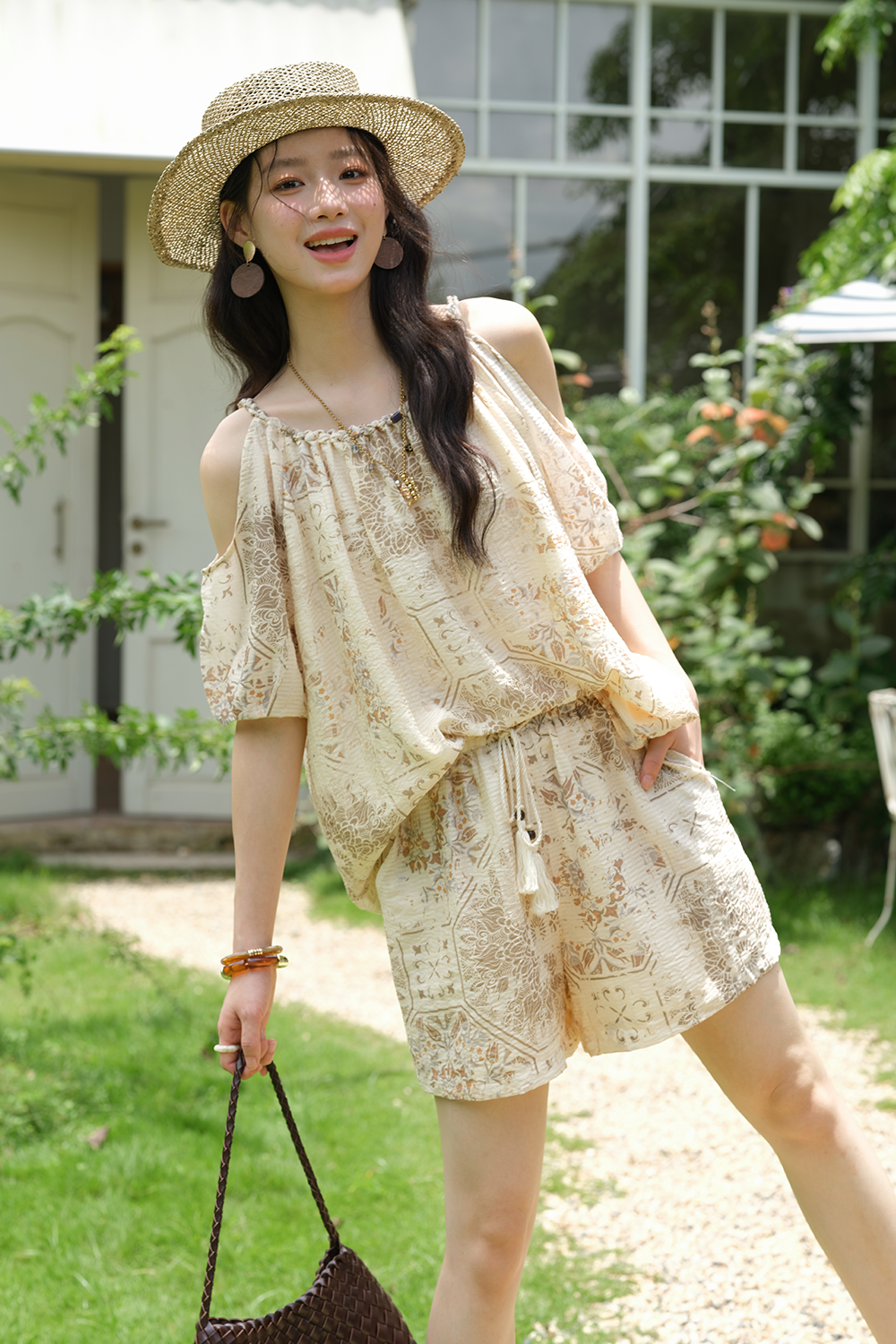 Blouse and Shorts Set