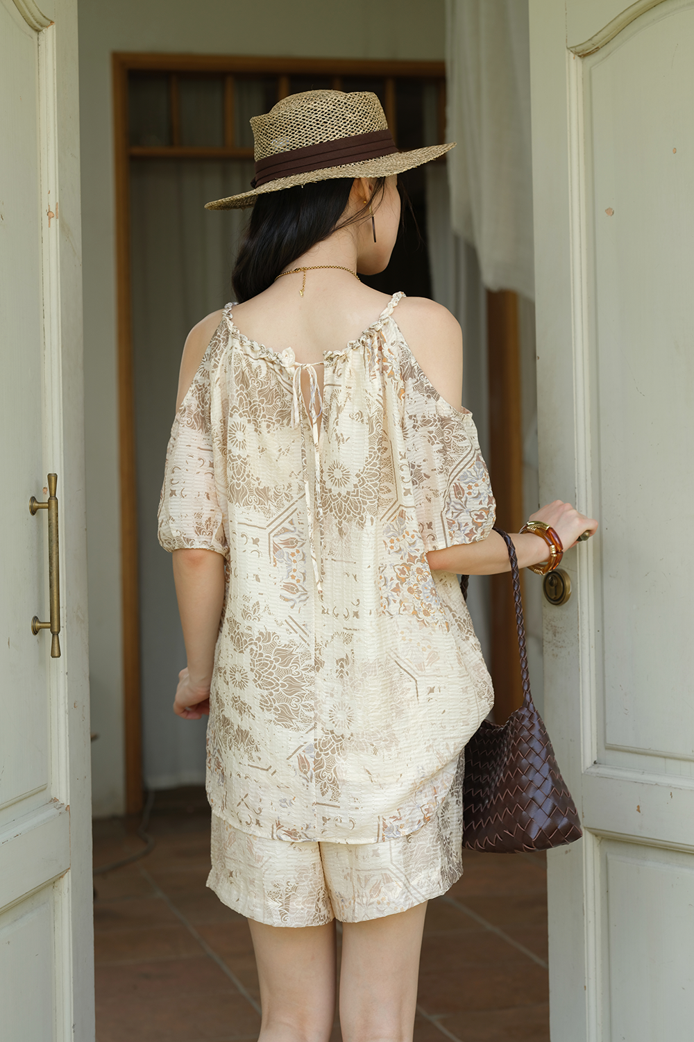 Blouse and Shorts Set