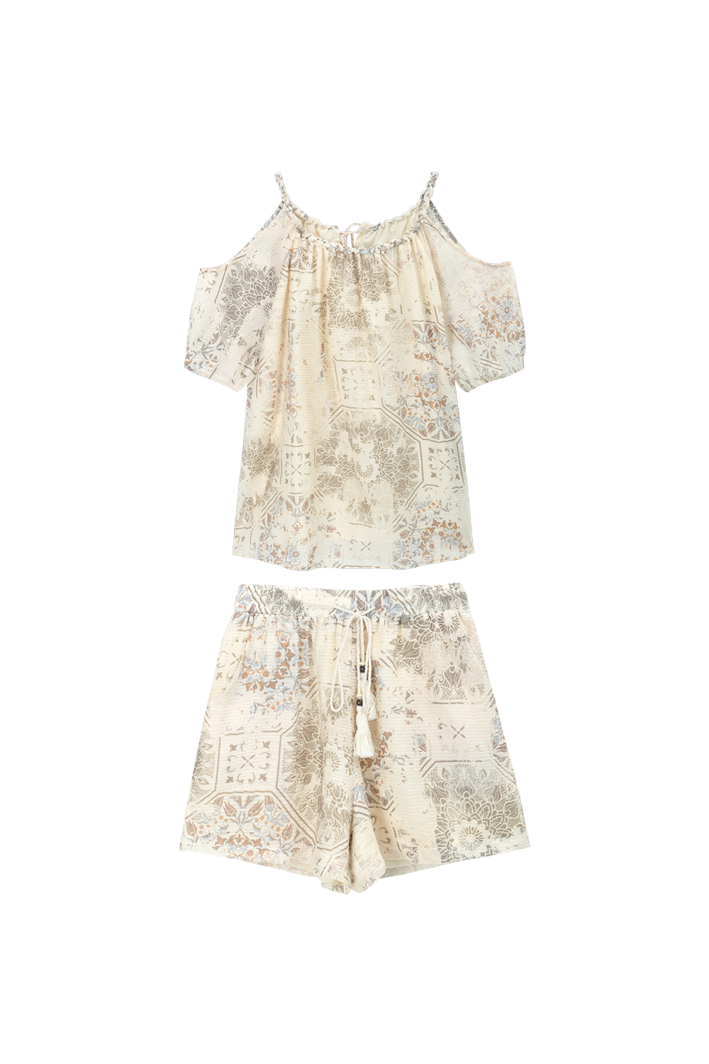 Blouse and Shorts Set